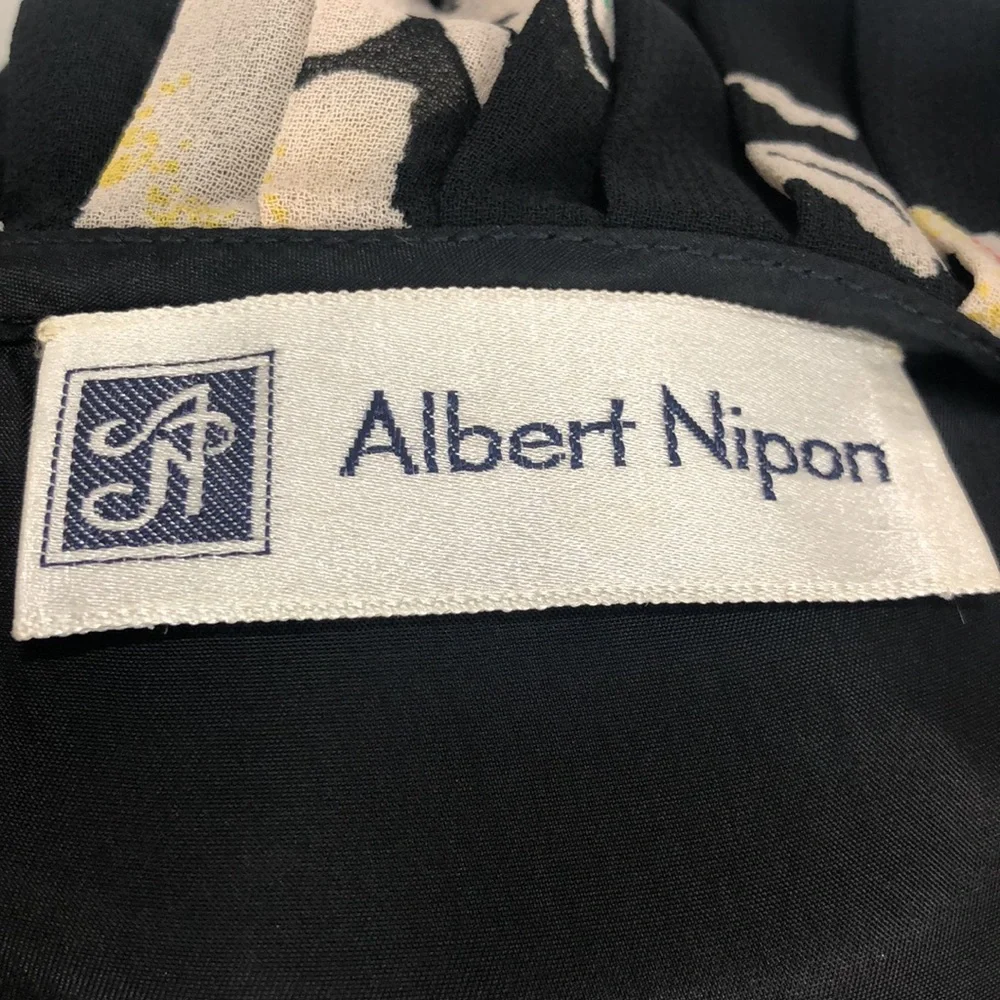 Albert Nipon Dress Vintage Pleated 2 - Picture 9 of 11